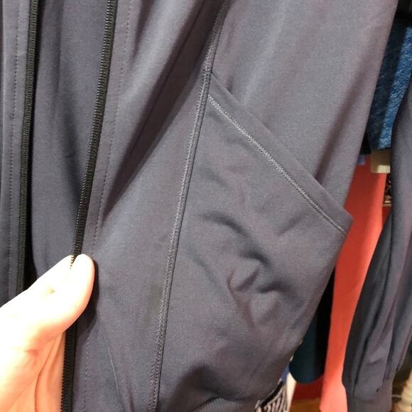 Champion Grey Full Zip Track Jacket Running Womens XS Gray Athletic Layering - Picture 4 of 9